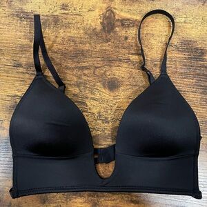 Black leisure bra